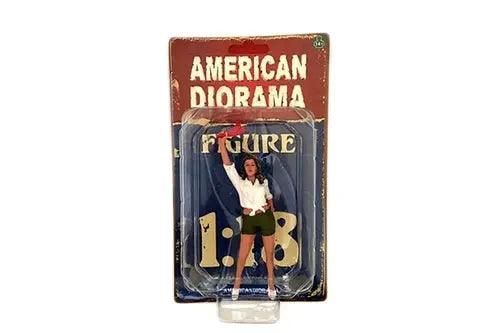 American Diorama Figurine - 70s Style Figure - II ( scale, Green/White) 1:18-DiecastModeler.com
