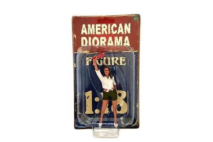 American Diorama Figurine - 70s Style Figure - II ( scale, Green/White) 1:18-DiecastModeler.com