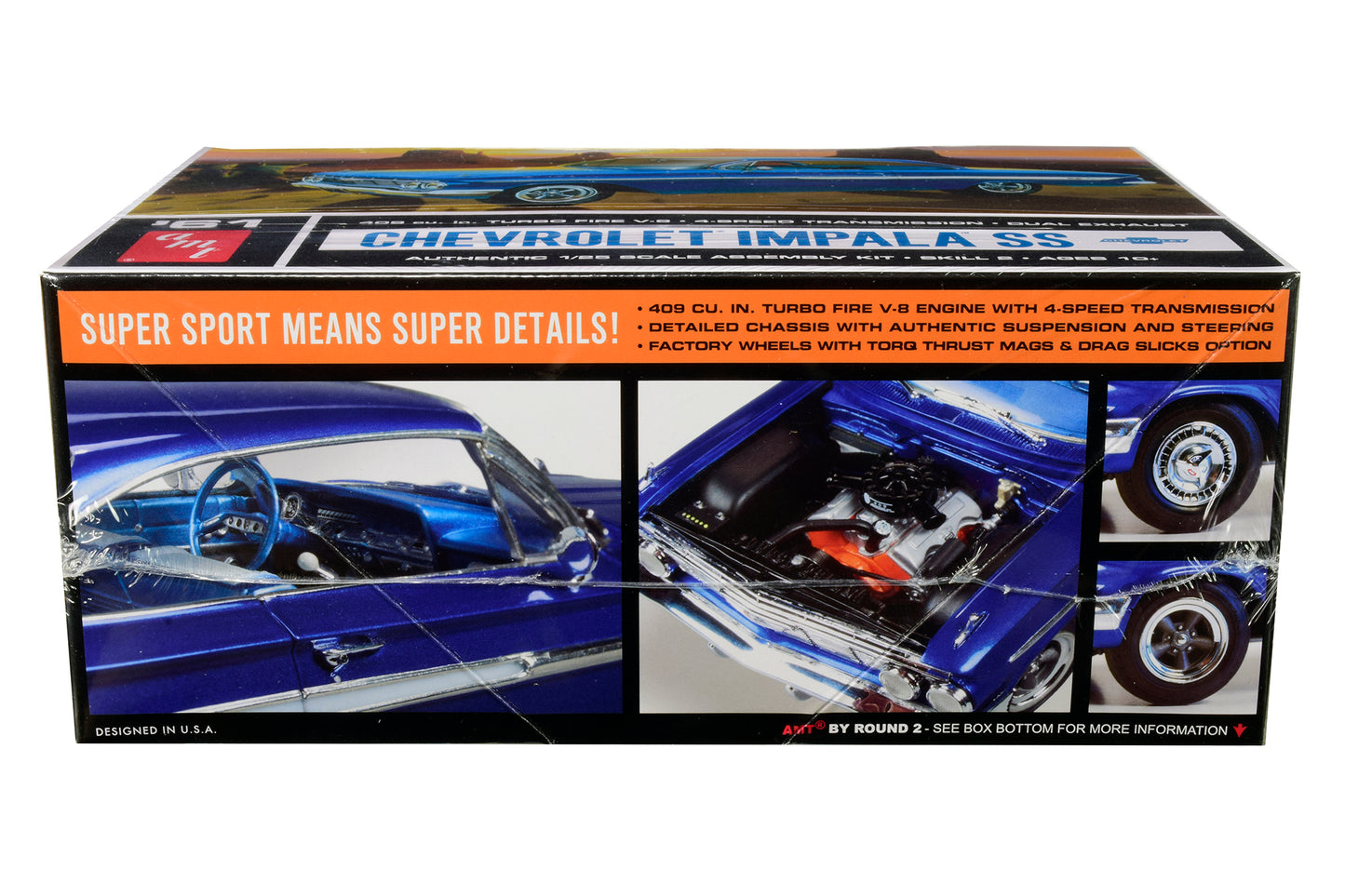 Skill 2 Model Kit 1961 Chevrolet Impala SS 1/25 Scale Model by AMT