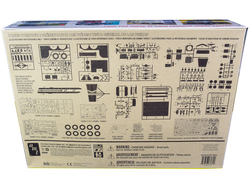 Skill 3 Model Kit Peterbilt Wrecker Tow Truck 1/25 Scale Model by AMT