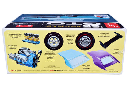 Skill 2 Model Kit 1965 Pontiac GTO 2-in-1 Kit 1/25 Scale Model by AMT-DiecastModeler.com