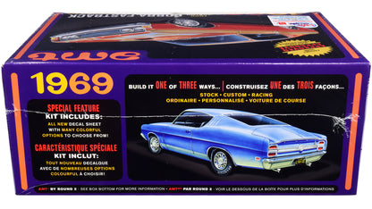 Skill 2 Model Kit 1969 Ford Torino Cobra Fastback 3-in-1 Kit 1/25 Scale Model by AMT-DiecastModeler.com