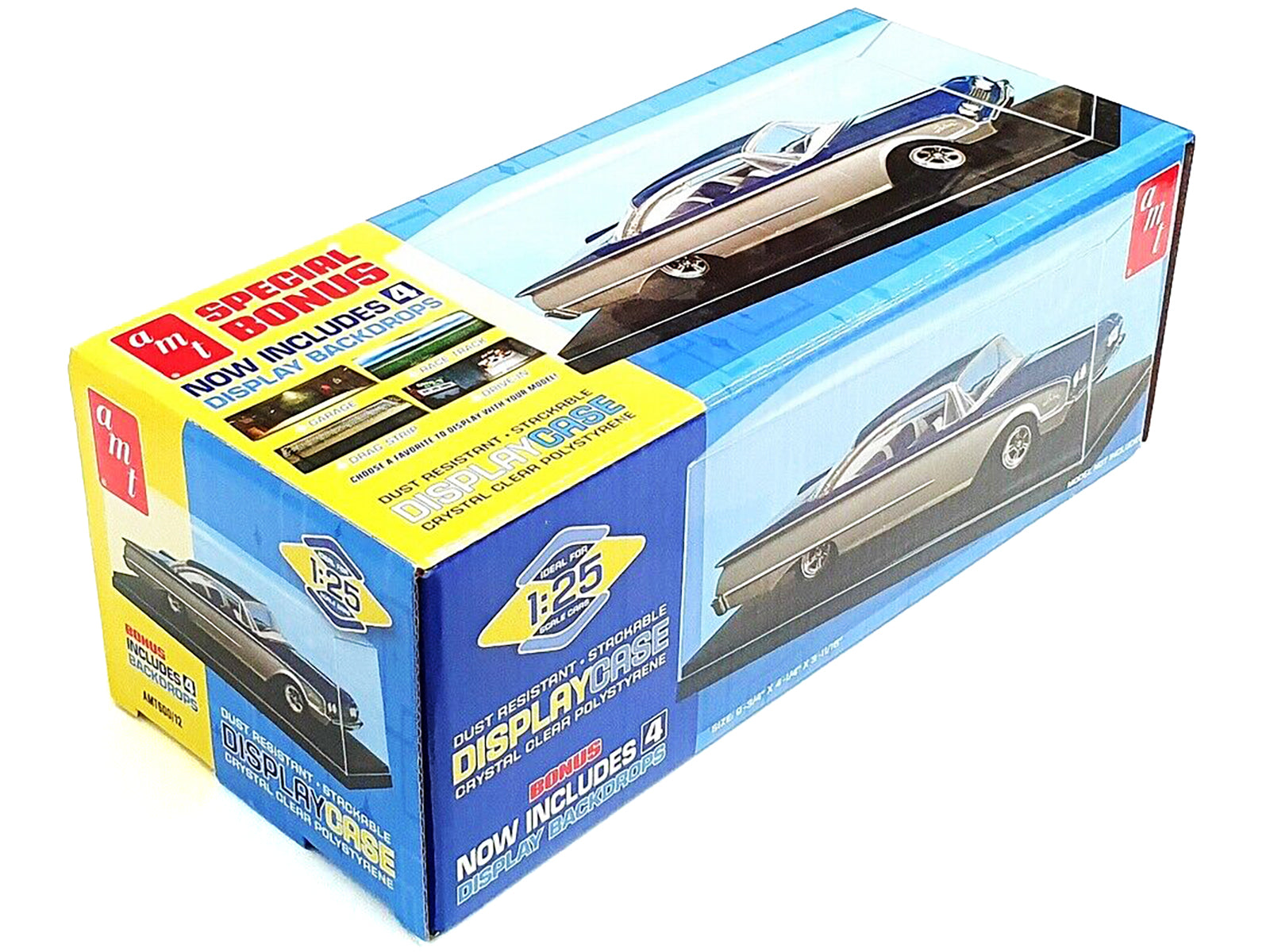 Collectible Display Show Case for 1/24-1/25 Scale Model Cars by AMT-DiecastModeler.com