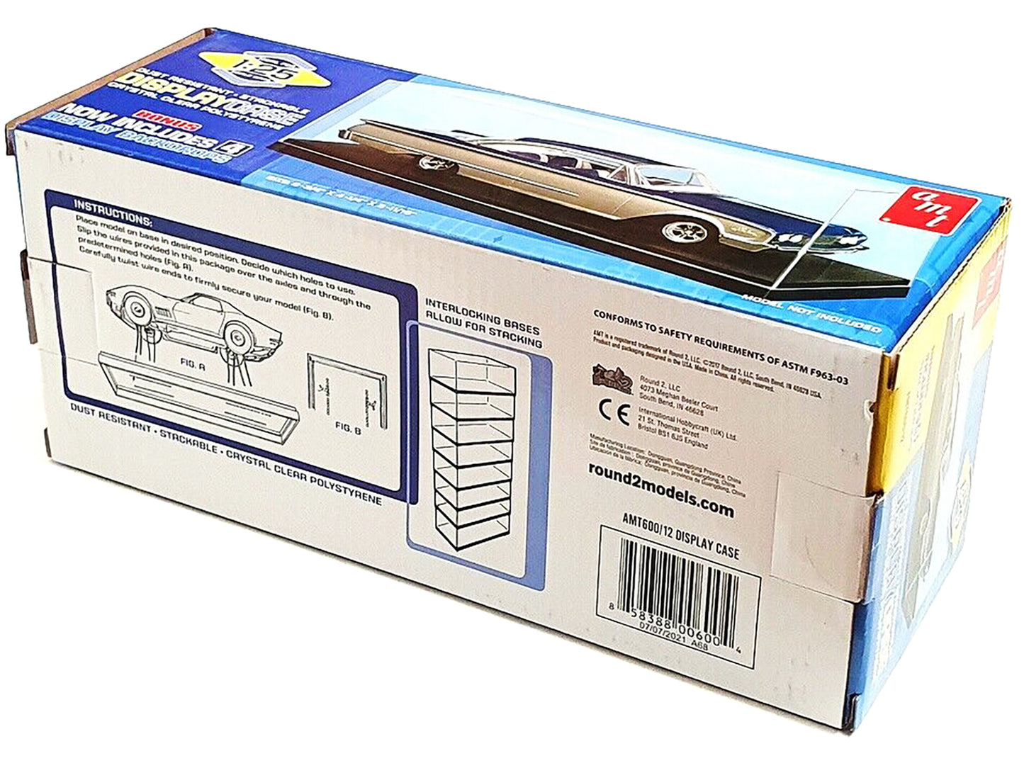 Collectible Display Show Case for 1/24-1/25 Scale Model Cars by AMT-DiecastModeler.com