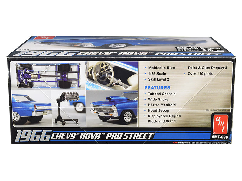 Skill 2 Model Kit 1966 Chevrolet Nova Pro Street 1/25 Scale Model by AMT