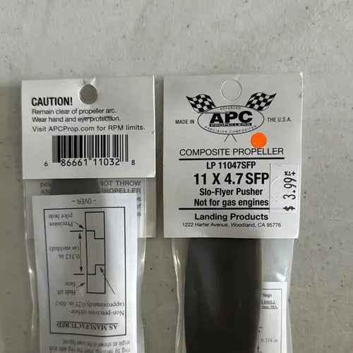 APC 11 x 4.7 Slow Flyer Propeller-DiecastModeler.com