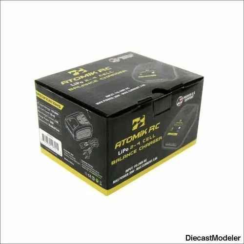 Atomik RC 2-4 Cell LiPo Balance Charger-DiecastModeler.com