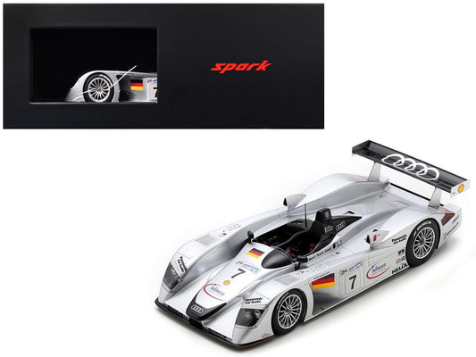 Audi R8 #7 Christian Abt - Michele Alboreto - Rinaldo Capello "Audi Sport Team Joest" 3rd Place "24 Hours of Le Mans" (2000) with Acrylic Display Case 1/18 Model Car by Spark-DiecastModeler.com