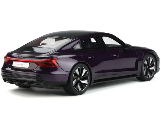 Audi RS E-Tron Purple Metallic with Carbon Top 1/18 Model Car by GT Spirit-DiecastModeler.com