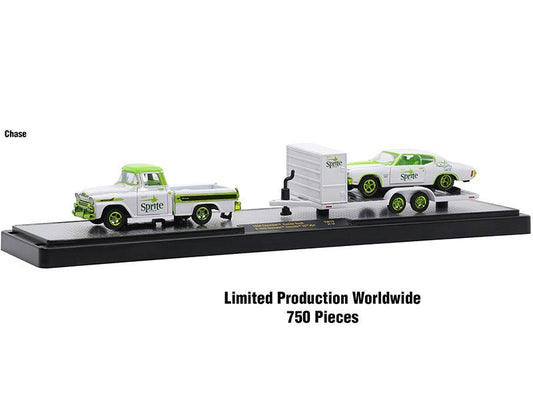 Auto Haulers "3 Sodas" Set of 3 pieces Release 13 1/64 Diecast Models by M2 Machines-DiecastModeler.com