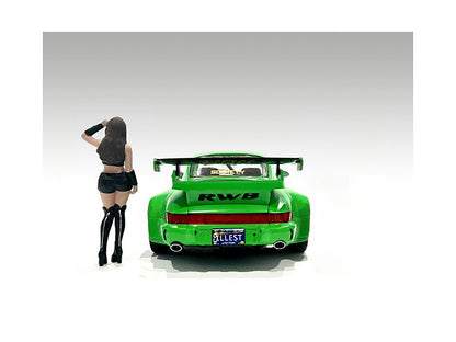 "Auto Salon Girls" Figure 2 for 1/18 Scale Models by American Diorama-DiecastModeler.com