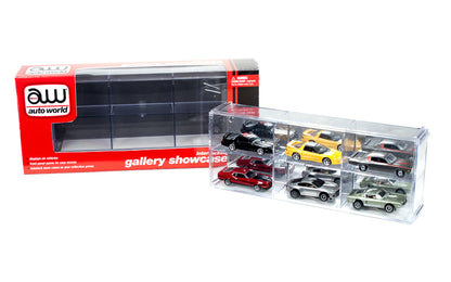 6 Car Interlocking Collectible Display Show Case for 1/64 Scale Model Cars by Auto World-DiecastModeler.com