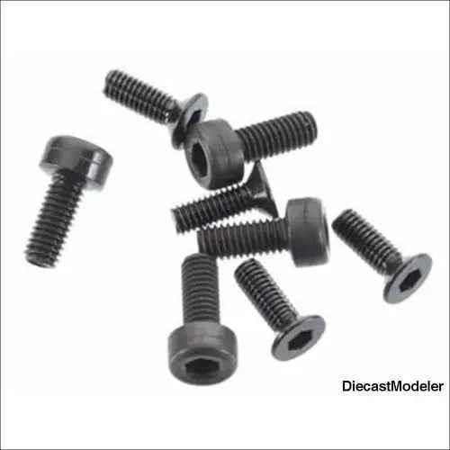 Axial Pull Start Flat Head Screws M2.6x8mm (8)-DiecastModeler.com