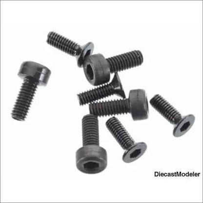 Axial Pull Start Flat Head Screws M2.6x8mm (8)-DiecastModeler.com