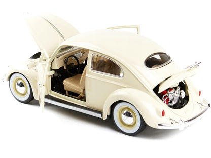 1955 Volkswagen Beetle Kafer Beige 1/18 Diecast Model Car by Bburago