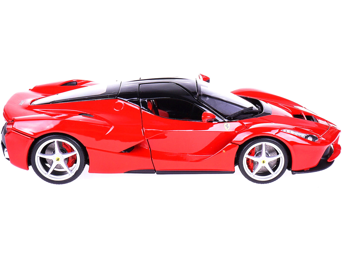 Ferrari LaFerrari F70 Red with Black Top "Signature Series" 1/18 Diecast Model Car by Bburago