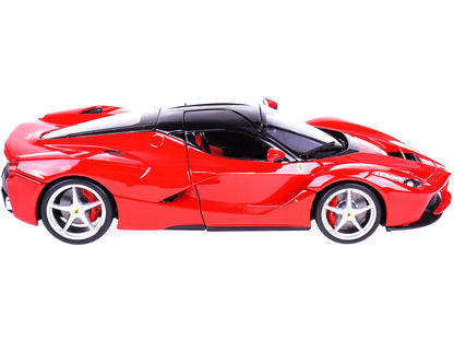 Ferrari LaFerrari F70 Red with Black Top "Signature Series" 1/18 Diecast Model Car by Bburago