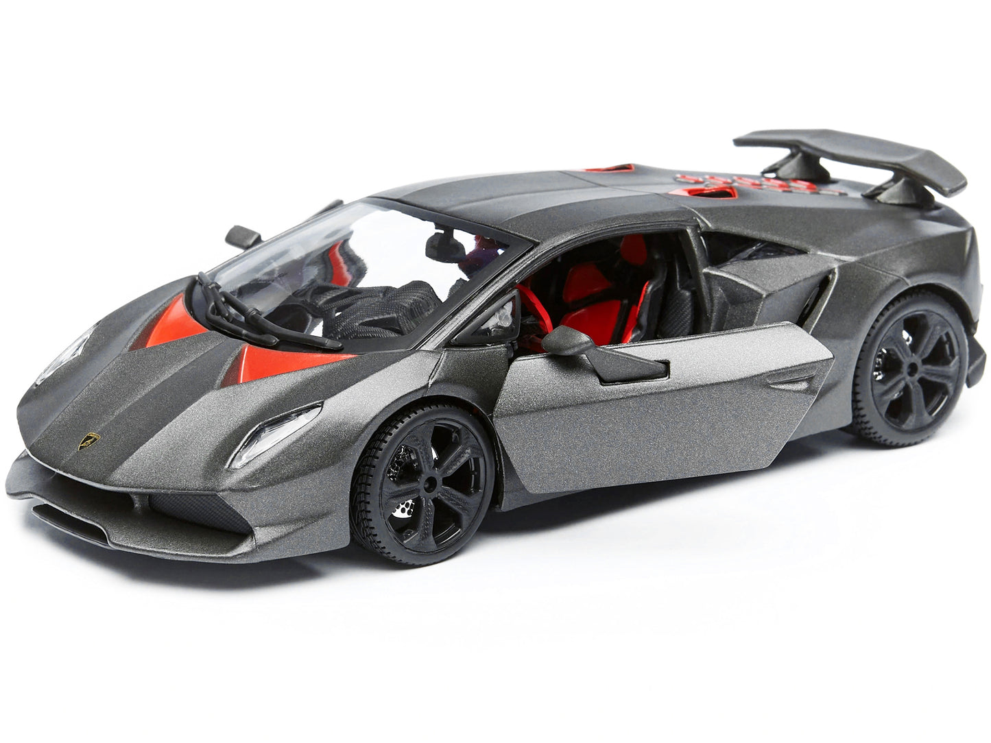 Lamborghini Sesto Elemento Matt Grey 1/24 Diecast Car Model by Bburago
