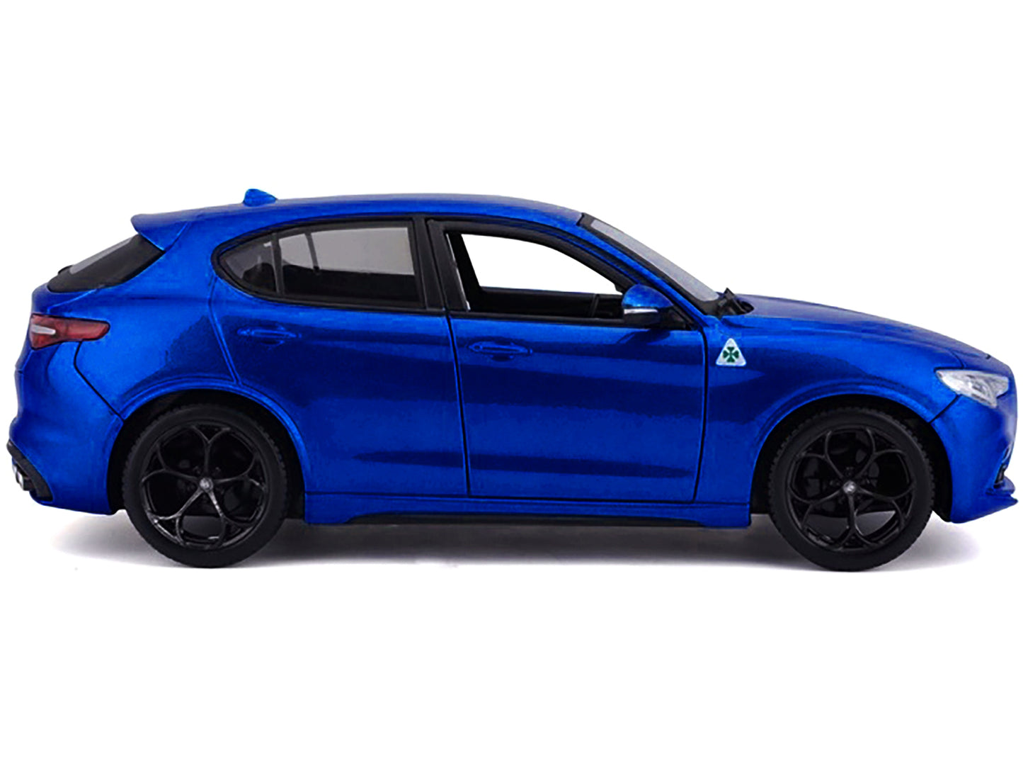 Alfa Romeo Stelvio Quadrifoglio Blue 1/24 Diecast Model Car by Bburago