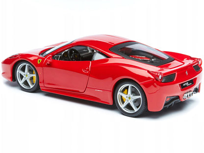 Ferrari 458 Italia Red 1/24 Diecast Model Car by Bburago