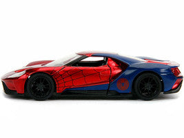 2017 Ford GT "Spider-Man" Theme "Marvel" Series 1/32 Diecast Model Car by Jada