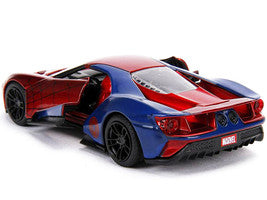2017 Ford GT "Spider-Man" Theme "Marvel" Series 1/32 Diecast Model Car by Jada