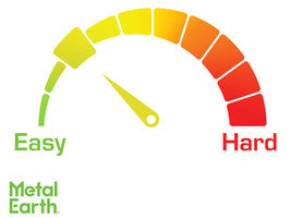 Model Kit Bell UH-1 Iroquois "Huey" Helicopter "United States Army" (Easy Difficulty) Steel Model by Metal Earth