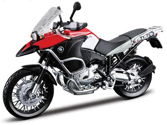 BMW R 1200 GS Red and Black 1/12 Diecast Motorcycle Model by Maisto-DiecastModeler.com