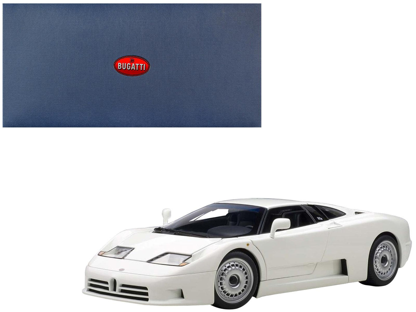 Bugatti EB110 GT White 1/18 Diecast Model Car by Autoart-DiecastModeler.com