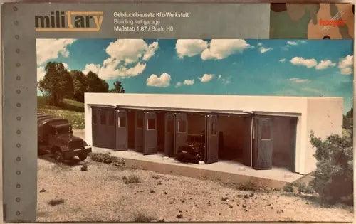 Building set - service garage - HO Scale - 1:87 - Herpa-DiecastModeler.com