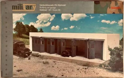 Building set - service garage - HO Scale - 1:87 - Herpa-DiecastModeler.com