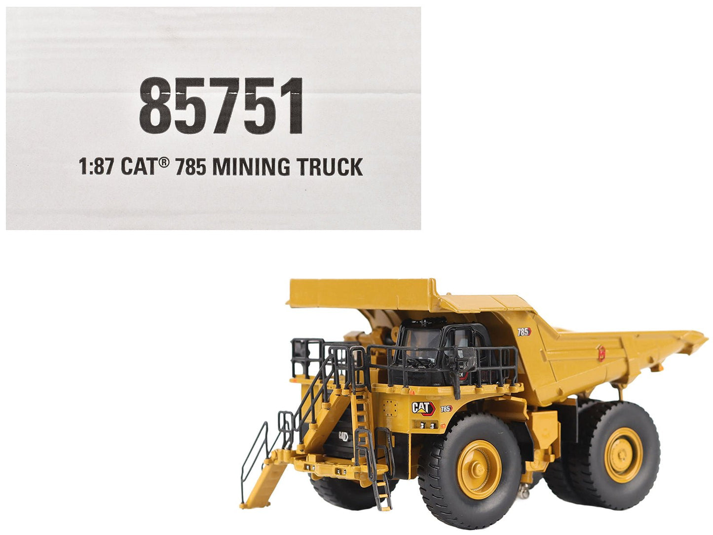 CAT Caterpillar 785 Mining Truck Yellow "High Line Series" 1/87 (HO) Diecast Model by Diecast Masters-DiecastModeler.com