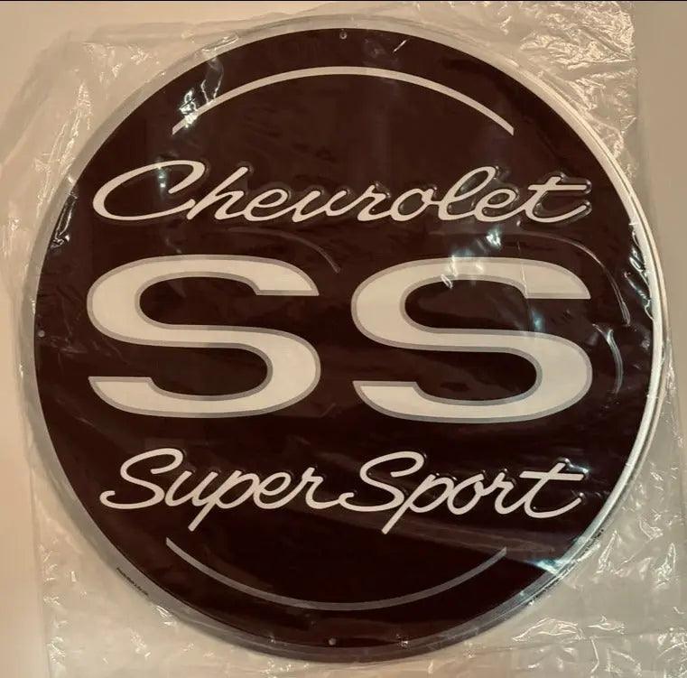Chevrolet Super Sport Sign  24 inch Round-DiecastModeler.com