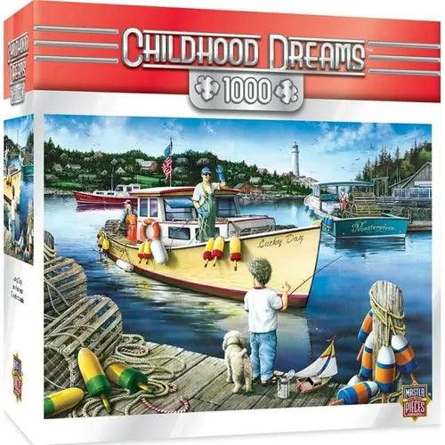 CHILDHOOD DREAMS LUCKY DAYS -1000 PIECE JIGSAW PUZZLE BY DAN HATALA-DiecastModeler.com