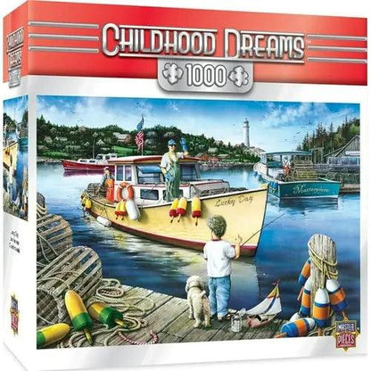 CHILDHOOD DREAMS LUCKY DAYS -1000 PIECE JIGSAW PUZZLE BY DAN HATALA-DiecastModeler.com