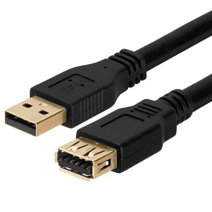 Cmple - USB Extension Cable 1.5ft Type A USB Male to Female USB 3.0 Cable for External Hard Drive, Keyboard, Webcam, USB Hub, Flash Drive - Black-DiecastModeler.com
