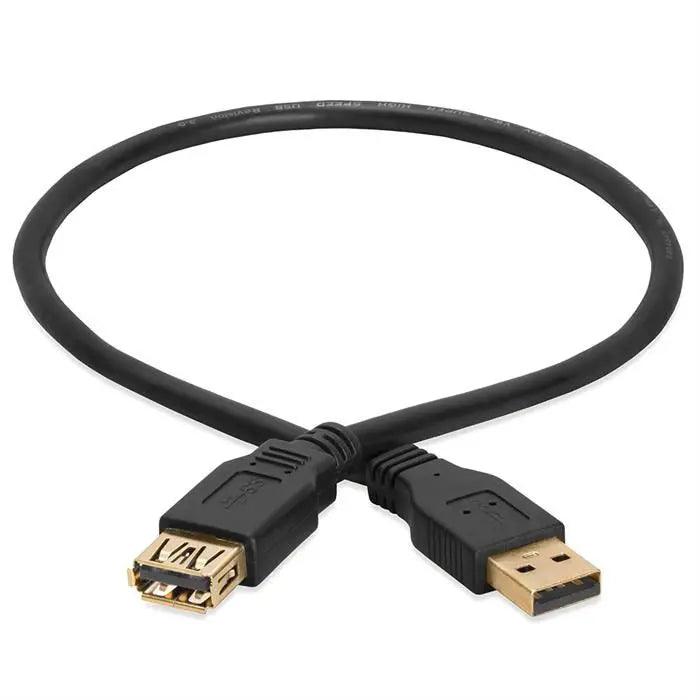 Cmple - USB Extension Cable 1.5ft Type A USB Male to Female USB 3.0 Cable for External Hard Drive, Keyboard, Webcam, USB Hub, Flash Drive - Black-DiecastModeler.com