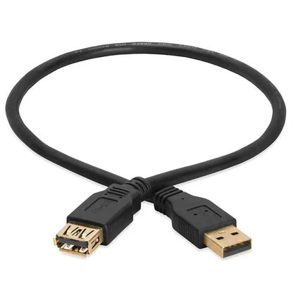 Cmple - USB Extension Cable 1.5ft Type A USB Male to Female USB 3.0 Cable for External Hard Drive, Keyboard, Webcam, USB Hub, Flash Drive - Black-DiecastModeler.com