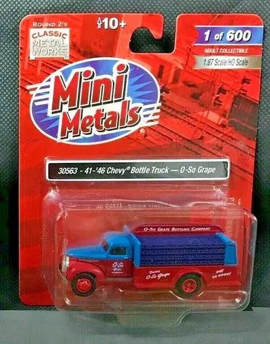 CMW - 1941-1946 Chevy Bottle Truck (O-So Grape) 1:87 HO Scale-DiecastModeler.com