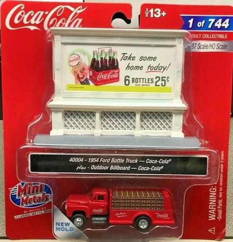 CMW 1954 Ford Bottle Truck with Billboard (Coca-Cola) 1:87 HO Scale-DiecastModeler.com