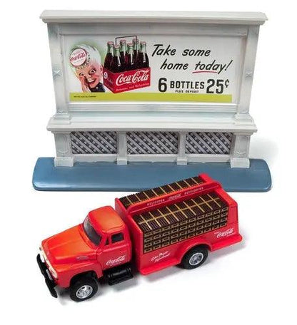 CMW 1954 Ford Bottle Truck with Billboard (Coca-Cola) 1:87 HO Scale-DiecastModeler.com