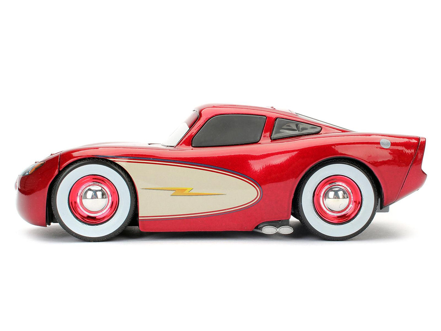 Cruising Lightning McQueen Red Metallic with Extra Wheels Disney & Pixar "Cars" Movie "Hollywood Rides" Series Diecast Model Car by Jada-DiecastModeler.com