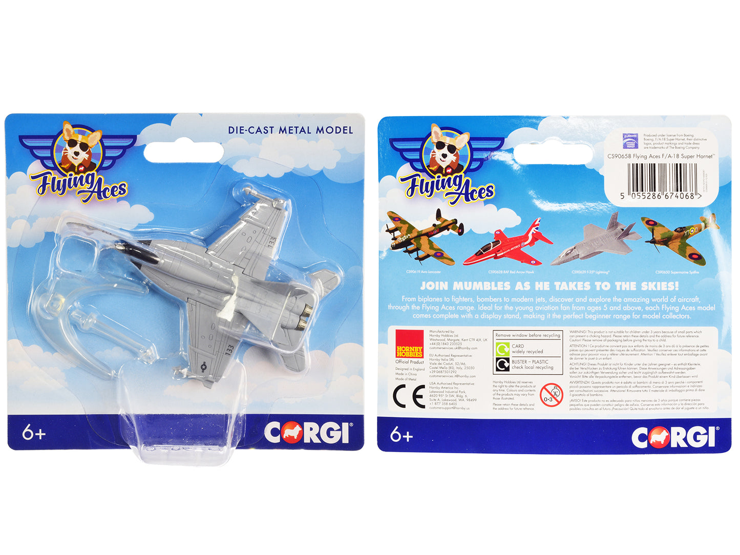 Boeing F/A-18 Super Hornet Fighter Aircraft "USAF" "Flying Aces" Series Diecast Model by Corgi