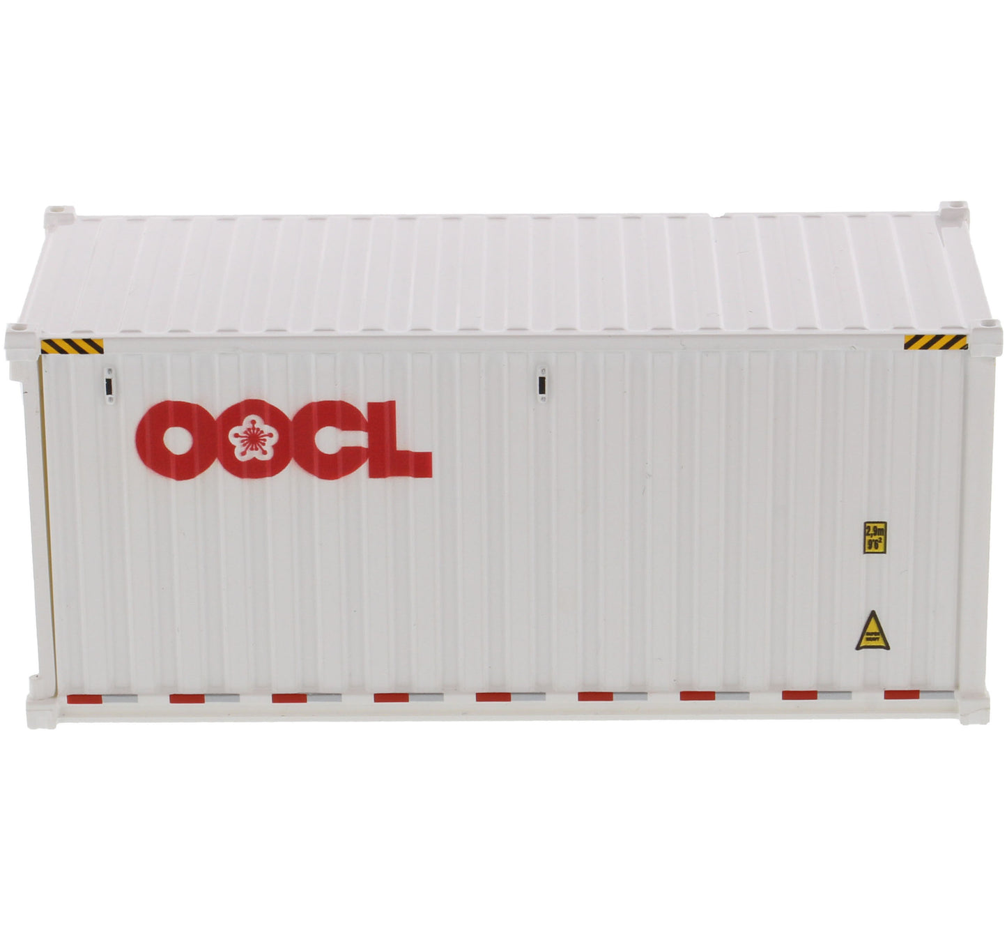 20' Dry Goods Sea Container "OOCL" White "Transport Series" 1/50 Model by Diecast Masters