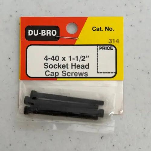 Dubro Socket Head Cap Screws 4-40x 1-1/2"-DiecastModeler.com