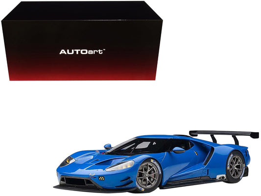 Ford GT Le Mans Plain Color Version Blue 1/18 Model Car by Autoart-DiecastModeler.com