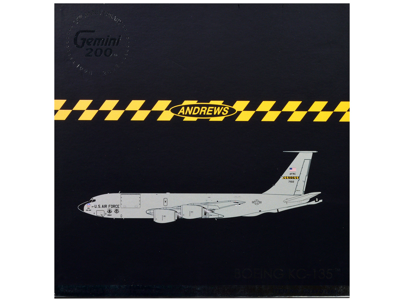 Boeing KC-135 Stratotanker Tanker Aircraft "459th ARW 756th ARS Andrews Air Force Base" United States Air Force "Gemini 200" Series 1/200 Diecast Model Airplane by GeminiJets-DiecastModeler.com
