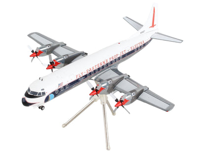 Lockheed L-188 Electra Commercial Aircraft "Eastern Air Lines" White with Blue Stripes "Gemini 200" Series 1/200 Diecast Model Airplane by GeminiJets