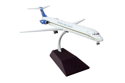 McDonnell Douglas MD-88 Commercial Aircraft "Everts Air Cargo" (N965CE) White with Blue Tail "Gemini 200" Series 1/200 Diecast Model Airplane by GeminiJets-DiecastModeler.com