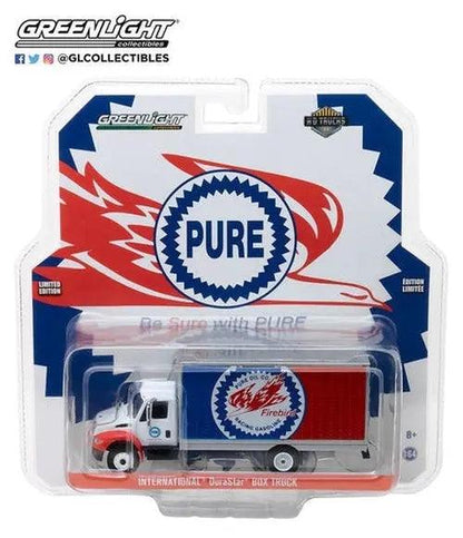 GL - 1-64 HD Trucks 16 - 2013 International® Durastar Box Truck Pure Oil Co. Firebird Racing Gasoline-DiecastModeler.com